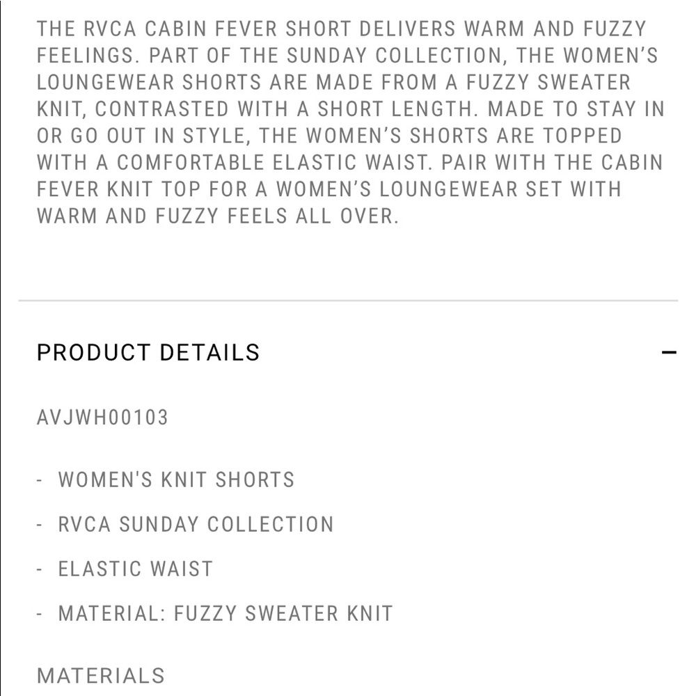 RVCA cabin fever shorts, wool - Picture 6 of 6